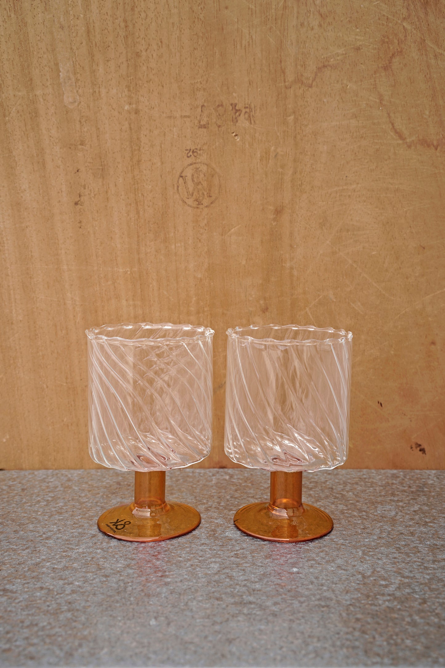 Twirl Glas Orange, 2-pack