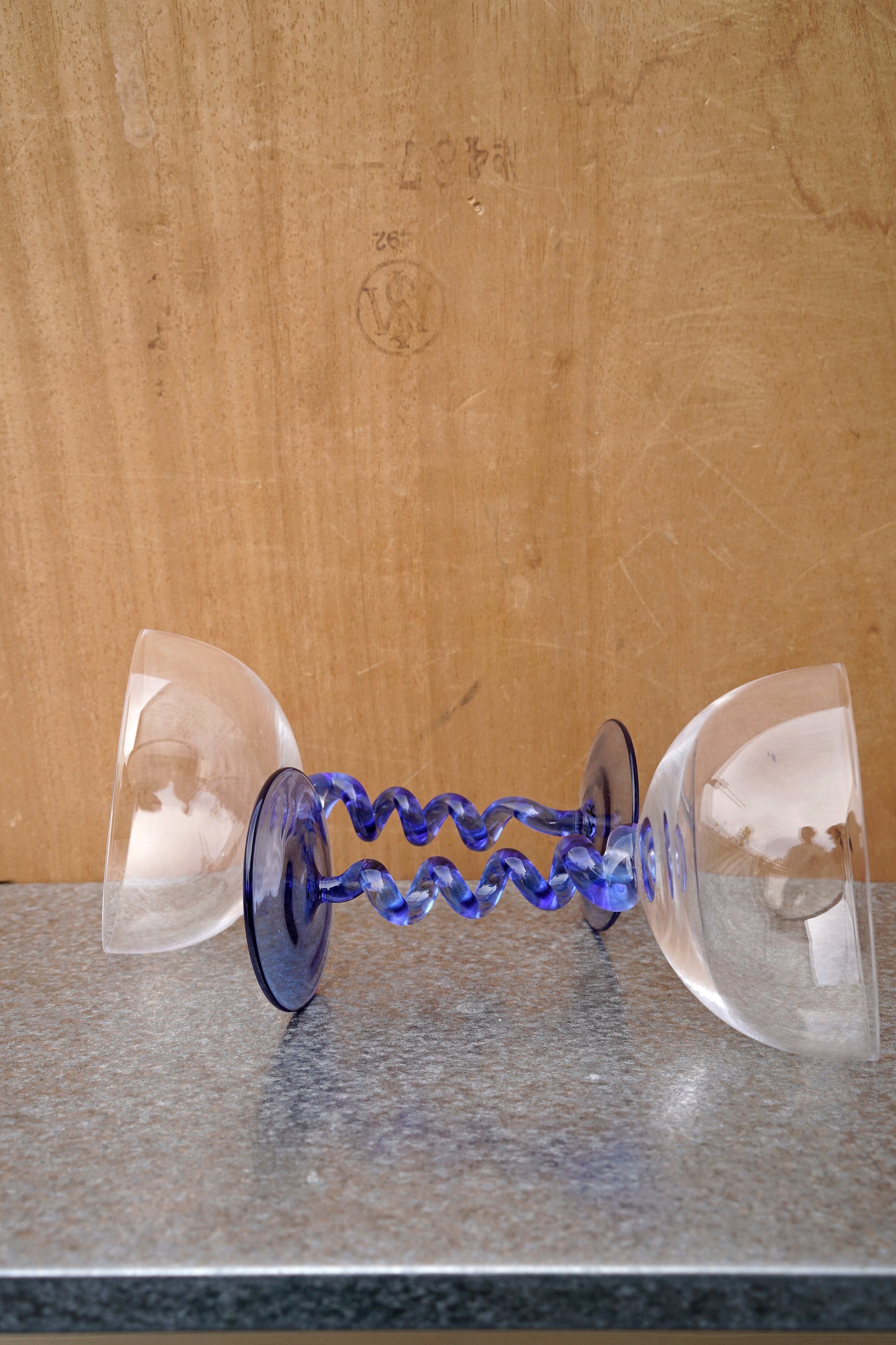 Spiralglas Blå, 2-pack