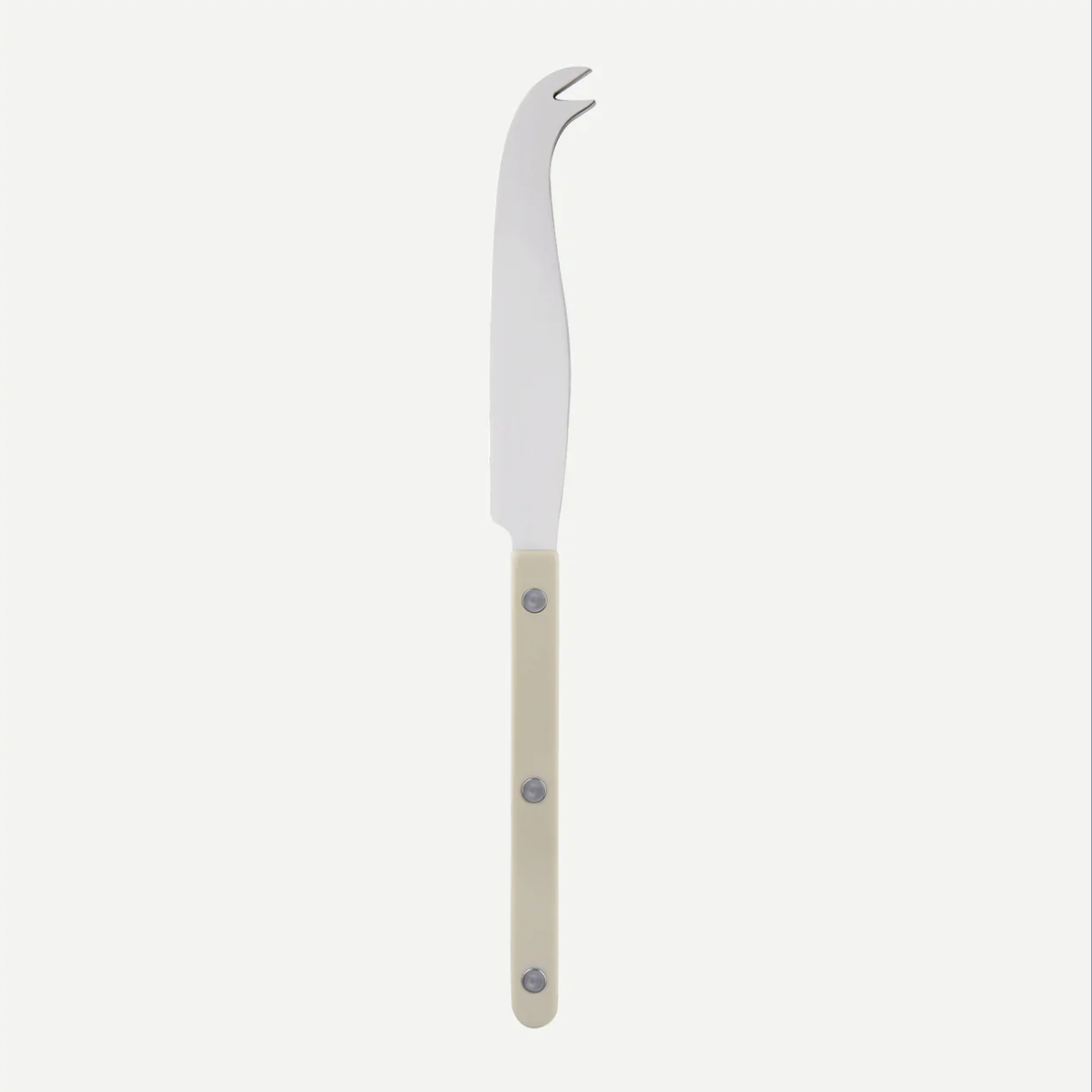 Dubbeltandad ostkniv, gräddvit