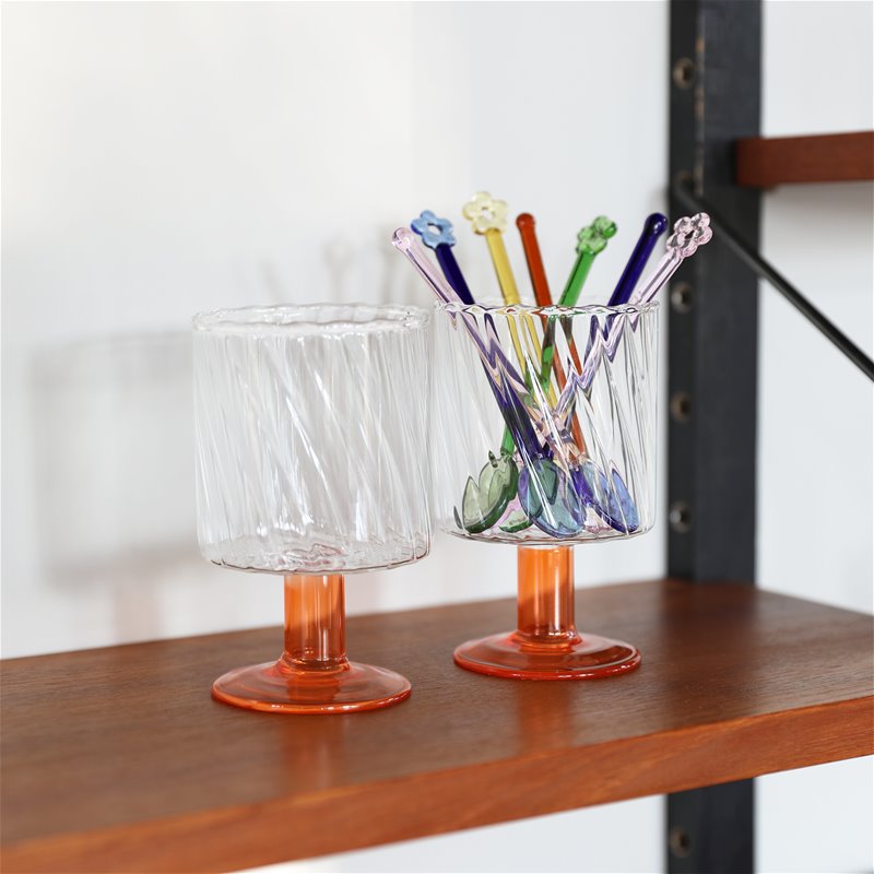 Twirl Glas Orange, 2-pack