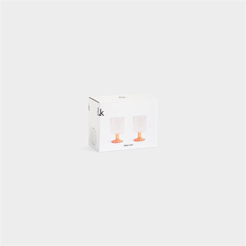 Twirl Glas Orange, 2-pack