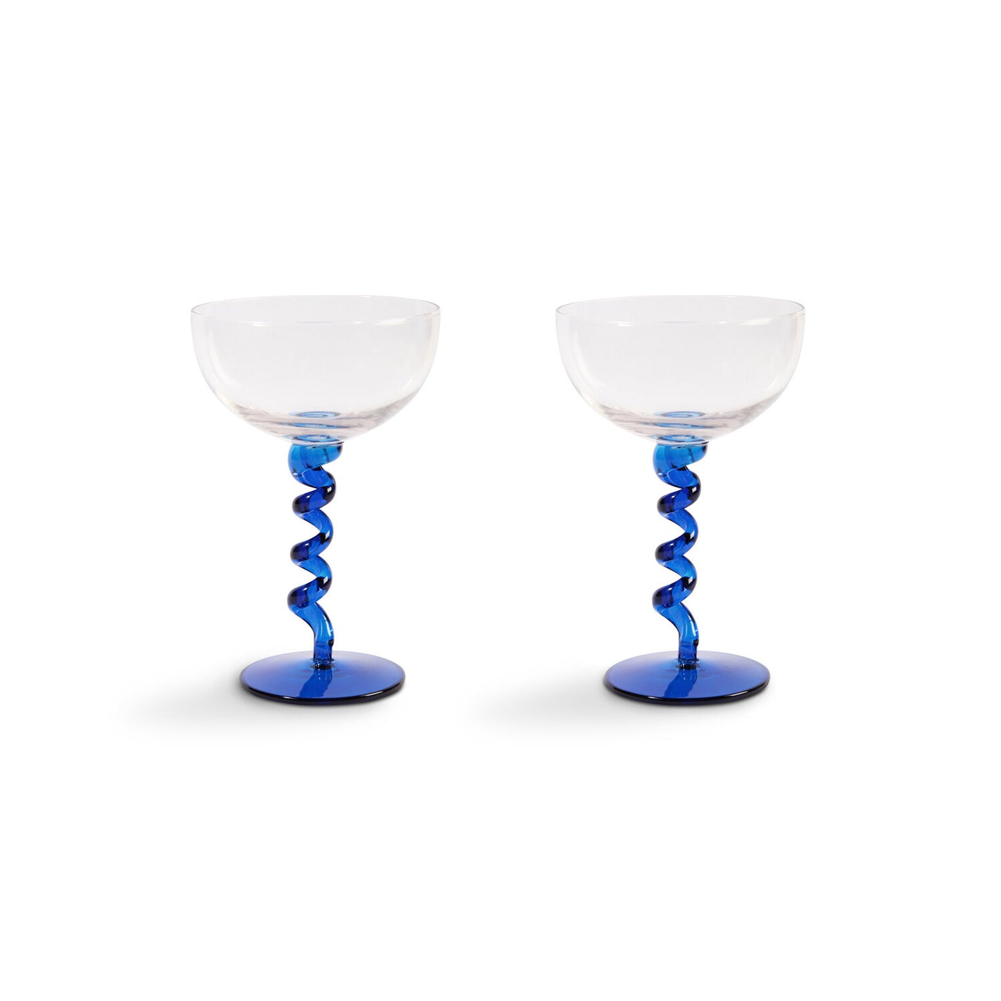 Spiralglas Blå, 2-pack