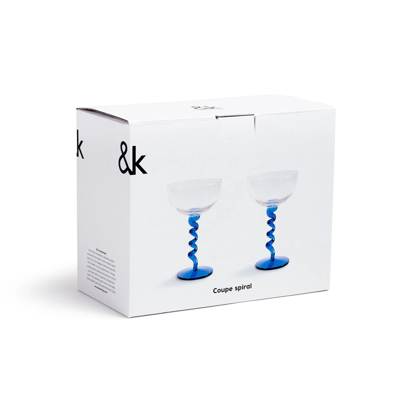 Spiralglas Blå, 2-pack