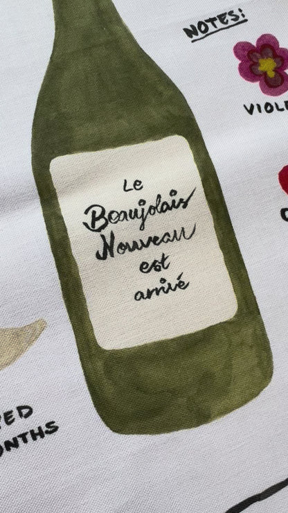 Kökshandduk - Beaujolais Nouveau
